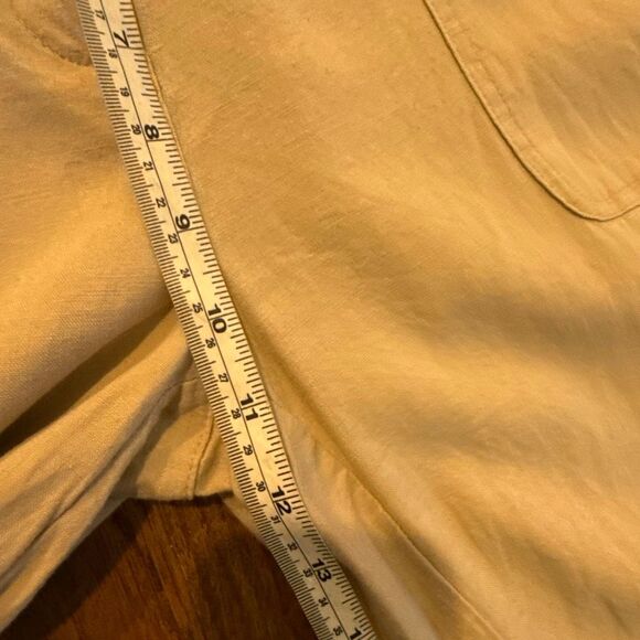 Rachel Zoe Linen tan cropped cargo pants size 8 - Picture 6 of 10